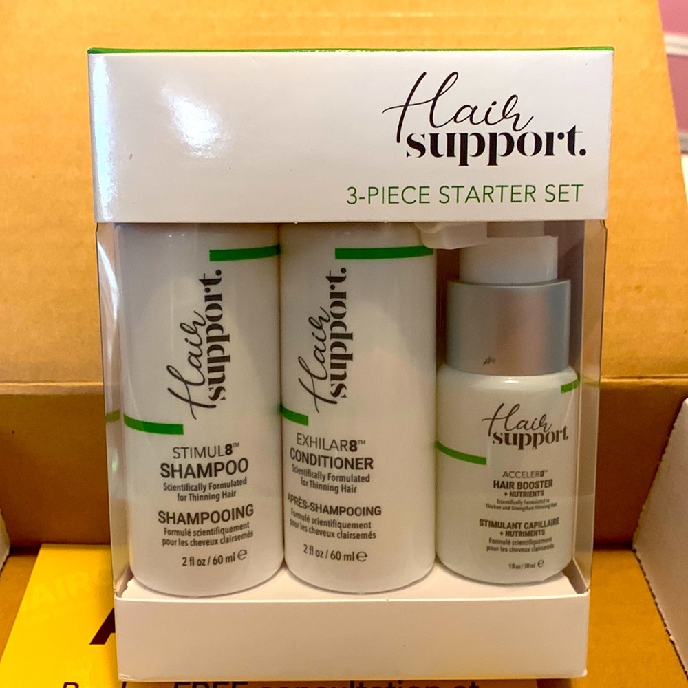 New Hair Support 3 Pc Starter Kit for Thinning Hair